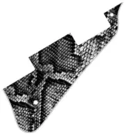 Pickguard Pick Guard Compatible with Gibson Les Paul Guitar Snakeskin BW