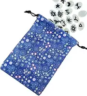 tarot dertas cloth pouch drawstring luxury jewelry pouch tarot card size gift bag dice with composite drawstring and moon box holder leather cover black crown