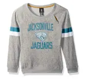 Outerstuff NFL Youth Girls Jacksonville Jaguars My City Boatneck Sweatshirt