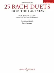 25 Bach Duets from the Cantatas Revised Edition Two Cellos 048021100