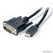 Connect Cable Male Mini HDMI to DVI Cable 2m Connector Cord For PC/Monitor Black