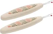 Tofficu 2pcs Stainless Steel Seam Rippers: Stitch Remover with Comfortable Grip for Fabric Tag Removing Thread Cutting