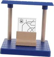 Abaodam Train Track Scene Station Accessories Wooden Train Track for Boost Creativity Imagination Safe Sturdy Educational for Problem Solving Learning Playtime