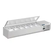 Polar G-Series Countertop Prep Fridge with Lid 6x 1/4GN - Countertop Prep Fri...