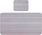 Cooling Baby Mattress pad Protector 28" x 52" Ultra Soft Bed Pads for Adults for Kids Black and Lavender Stripes