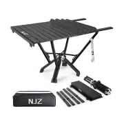 Folding Aluminum Roll-up Camping Table with Carry Bag, Max. Load 380 LBS, Hea...
