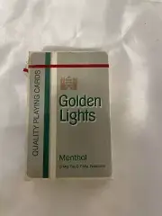 Vintage Golden Lights Menthol Cigarette Playing Cards Deck Of Cards Sealed