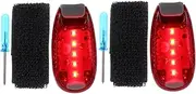 2Pcs LED Light for Night Cycling Multi Function Backpack Light for Running Hiking Outdoor Activities High Visibility Lightweight Design