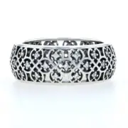 New Pandora Intricate Lattice Ring - Sterling Clear CZs 50 (US 5)190955CZ