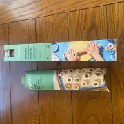 NIB 17.28" Figment Adjustable Wood Rolling Pin and Large Silicone Baking Mat