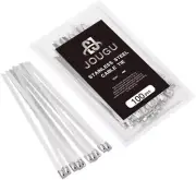 Metal Zip Ties 36 inch 304 Stainless Steel Locking Cable 250LB 900mm 100pcs