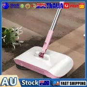 Hand Push Lazy Clean Machine Wet & Dry 3 In 1 180 Degree Rotating Robot (Pink) A