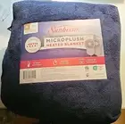 Sunbeam Microplush Heated Blanket, King Size 100" X 90" - Blue