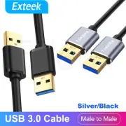 SuperSpeed USB 3.0 Male to Male Data Cable Extension Cord For Laptop PC Camera