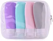 Portable Travel Bottles,Travel Size Bottles Leak Proof Travel Containers for Toiletries, BPA Free Refillable Travel Accessories for Shampoo Body Wash Liquids