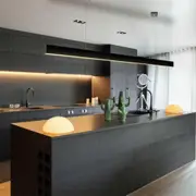 LED Pendant Light Tri-Colour 40w in Black/White/Silver Havit Lighting - HV6001T