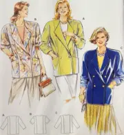 Uncut Burda 4802 Sewing Pattern Blazer Jacket Coat Womens Plus Sizes 18-28