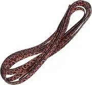 [BIUDECO] 2 Pairs Leopard Lace Shoelace Decorations Cool Shoelaces Sports Shoes Lace Elastic Laces for Trainers Flat Laces for Sneakers Flat Shoelace for Sneakers Leopard Shoe Laces Spandex