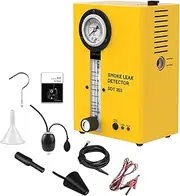 Smoke Leak Detector SDT203 EVAP Vacuum Diagnostic Leak Detector Tester, Automotive Smoke Machine, Portable Fuel Pipes Leakage Detector Tester With Pressure Gauge,Adjustable Flow Meter For 12V Vehicles