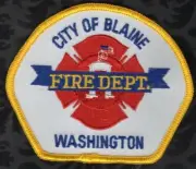 Blaine Washington Fire Department Shoulder Patch