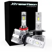 Xtremevision VX H7 LED Headlight Bulbs - 6500K, 8000LM Bright White, 16W Kit (for: Smart)
