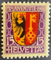 Svizzera 1918 pro Juventute alto valore mnh