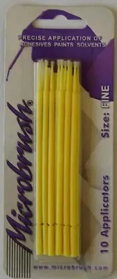 MicroBrush MHF10 Applicators (10x), Size: Fine