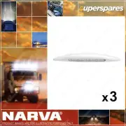 3 x Narva 12V L.E.D Awning Lamp without PIR Sensor bright white light 87790