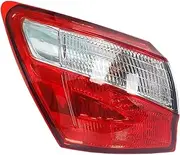1pc Car Tail Light Rear Brake Turn Signal Light ，Compatible for Nissan Qashqai J10 2008-2015 (EU Version)(Style B 1pc Left)