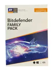 New Bitdefender Total Security Family Pack 1 Year Antivirus Privacy Protection