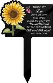 Cemetery Decorations for Grave Memorial Stakes Outdoors Sympathy Plaques for Lov