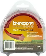 380-604 Star Trimmer Line, 2.4 mm Size, Red