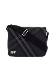 Burberry Checkered Nylon Messenger Bag