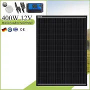 12V 400W Fixed Solar Panel Kit Mono Home Caravan Camping Charging 30A power AU