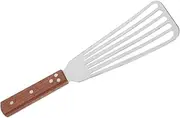 Ergonomic Wooden Handle Fish Turner Slotted Spatula Pancake Flipper Stainless Steel Spatula for Cooking Versatile Kitchen Tool