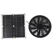 Solar Panel Powered Fan, 10in 100W Waterproof Solar Exhaust Fan 3000 RPM Mini...