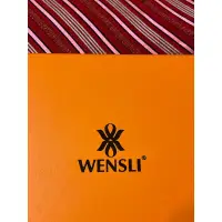 在飛比找蝦皮購物優惠-WENSLI 羊毛領帶-紅條紋