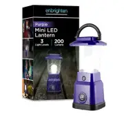 Enbrighten LED Mini Camping Lantern, Battery Powered, 200 Lumens, 40 Hour Run