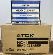 TDK HC-1 Full Box-10 Sealed Audio Tape Recorder Head Cleaner Vintage Cassettes