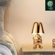 Golden Color Thinker Nightshade LED Desk Lamp With Touch Control Feature