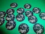 Pre Cut One Inch HELLO KITTY DODGERS Bottle Cap Images! FREE SHIP