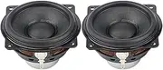 PZNGNKELPT 2.25 Inch 4 Ohm 10W Full Range Speaker Neodymium Long Stroke DIY Bluetooth HiFi Stereo Amplifier Loudspeaker 60 * 60mm 2PCS Bookshelf Speaker