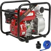 VEVOR Gasoline Engine Water Pump, 80 mm, 7HP 265 GPM, 43 m Lift, 7 m Suction, 4-Stroke Gas Powered Trash Water Transfer Pump Portable High Pressure with 25ft Hose for Irrigation Pool, EPA Certified