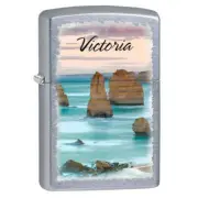 Zippo Metal Constructed Refillable Windproof Design Victoria 12 Apostles Lighter