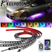 Car RGB LED Strip Bar Underglow Body Kit Neon Lights APP Remote for Kia Forte