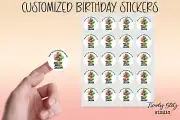 Mario Personalized Birthday Stickers | Custom Stickers | Goody Bags Stickers |