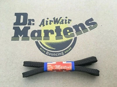 DR. MARTENS one pair 5 mm brown 60 cm flat cord shoe laces 3/4 eyelets NEW