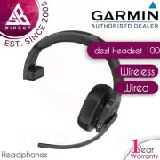 Garmin dezl Headset 100 Wireless Bluetooth Trucking Headphones with Boom Mic