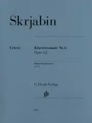 Scriabin Sonata for Piano Op. 62 No. 6 Sheet Music Piano Solo Book 051480699