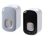 Automatic Toothpaste Dispenser Dust Proof Toothbrush Holder Wall Mounted Home